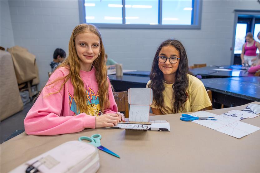 Art students at Hillsboro School